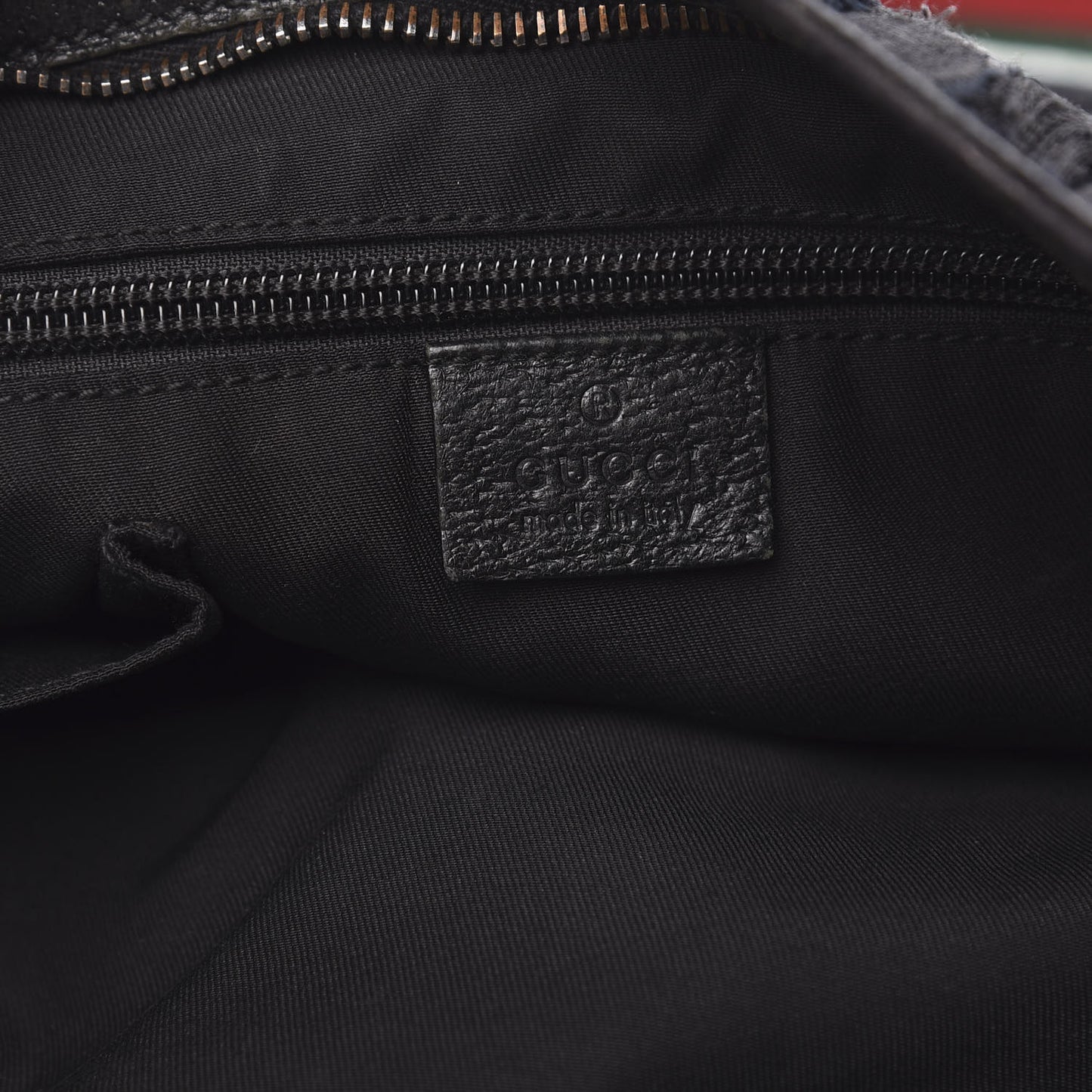 Monogram Web Medium Double Pocket Messenger Bag Black