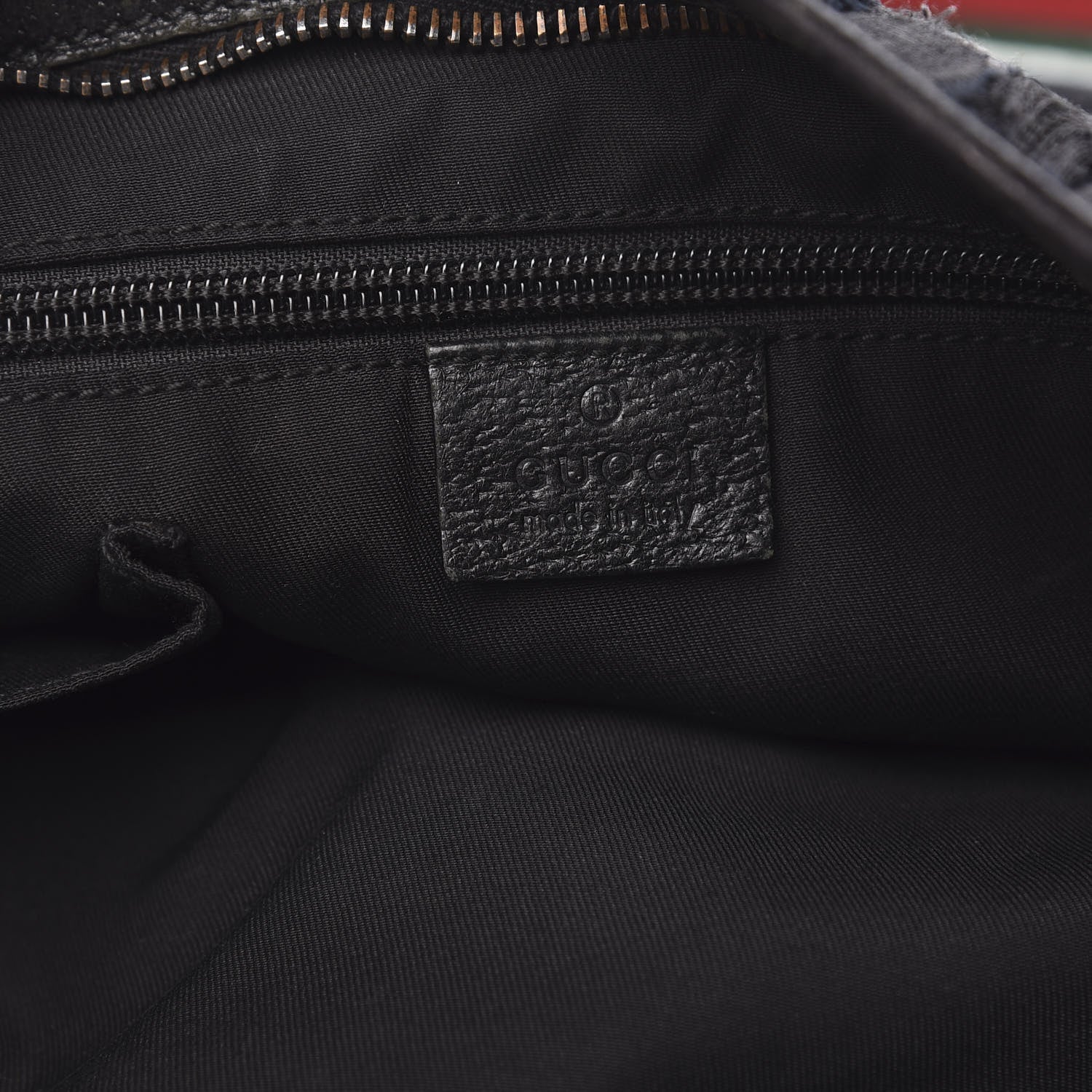Gucci Monogram Web Medium Double Pocket Messenger Bag Black 6 of 14
