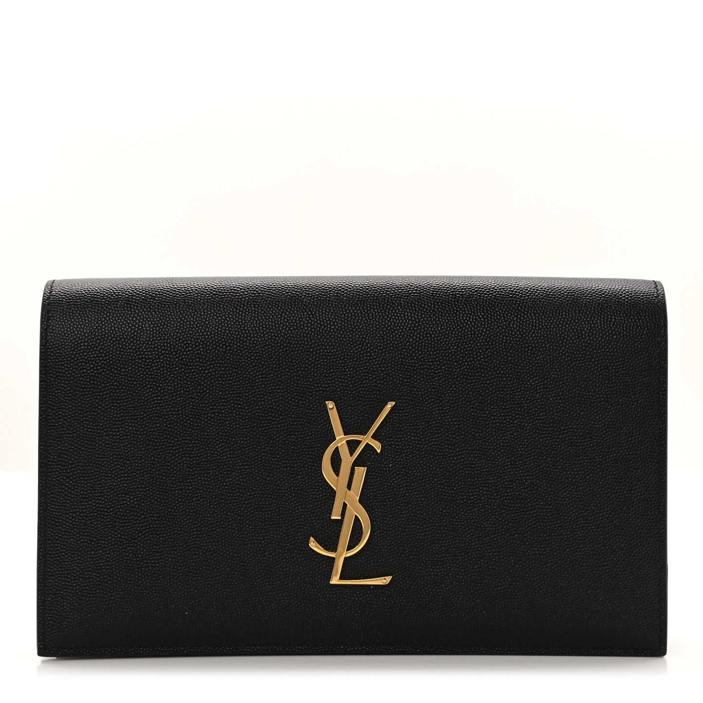 Grain De Poudre Classic Monogram Kate Clutch Black