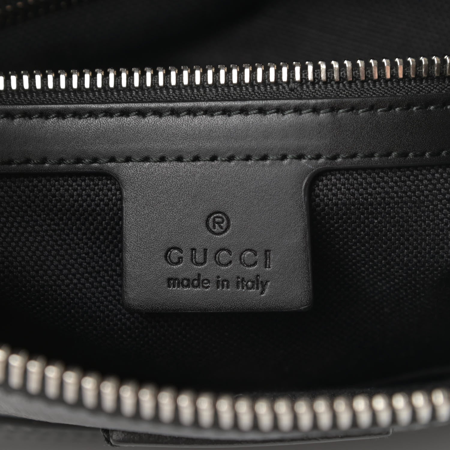Gucci GG Supreme Monogram Appia Calfskin Web Flat Messenger Bag Black Grey 6 of 12