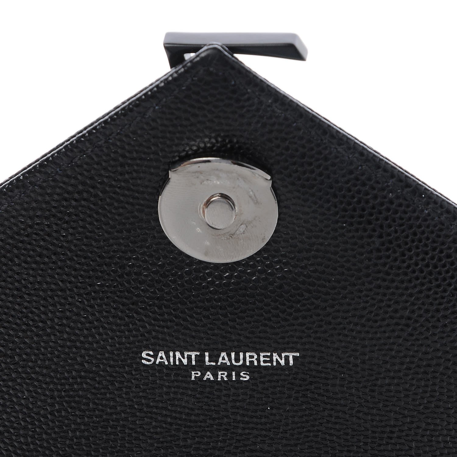 Saint Laurent Grain De Poudre Textured Mixed Matelasse Triquilt Medium Monogram Satchel Black 7 of 8