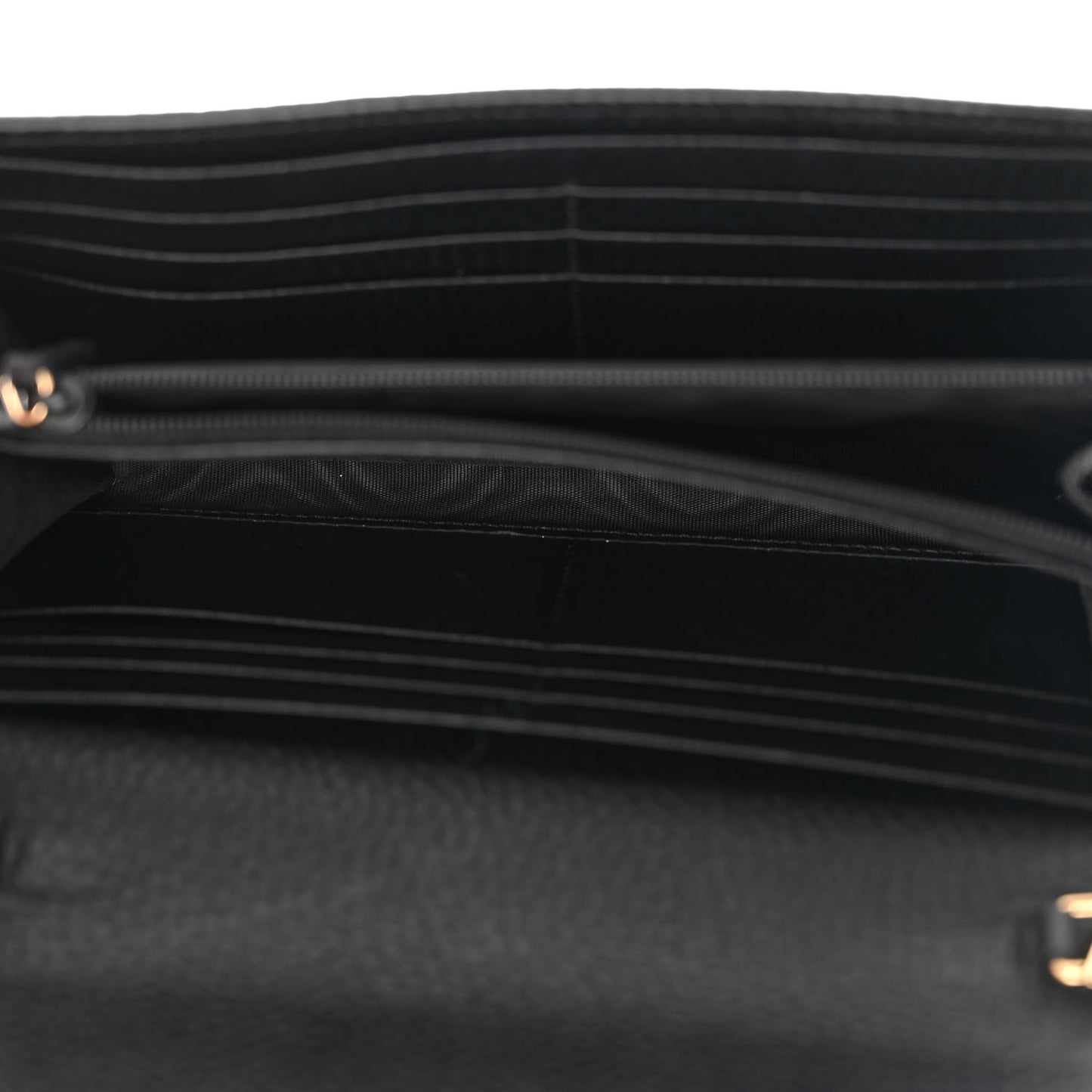 Dollar Calfskin GG Supreme Monogram Petite GG Marmont Wallet Chain Bag Black Beige Ebony