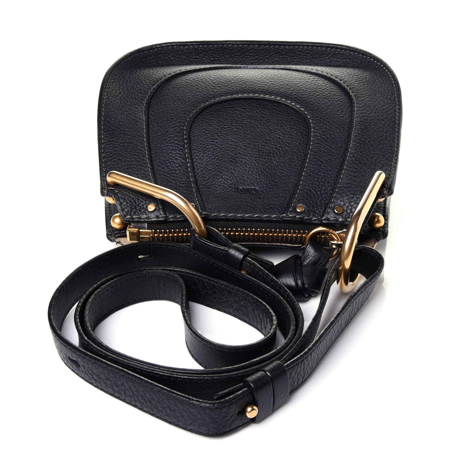 Chloe Grained Calfskin Nano Hayley Hobo Black 10 of 10