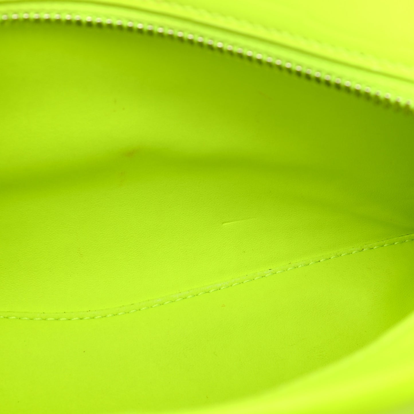 Semi Shiny Calfskin Crocodile Embossed Neo Classic Silver Hardware Mini City Fluo Yellow