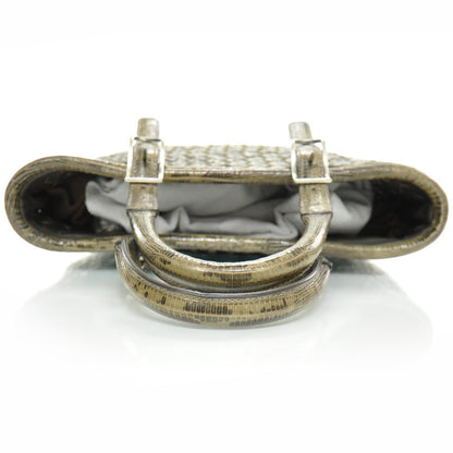 Bottega Veneta Woven Lizard Tote 5 of 9