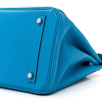 Hermes Togo Verso Birkin 30 Bleu Zanzibar Malachite 10 of 13