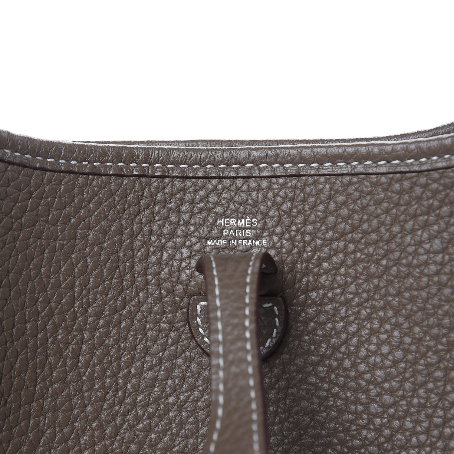 Hermes Taurillon Clemence Amazone Evelyne TPM Etoupe Bleu Indigo 6 of 11