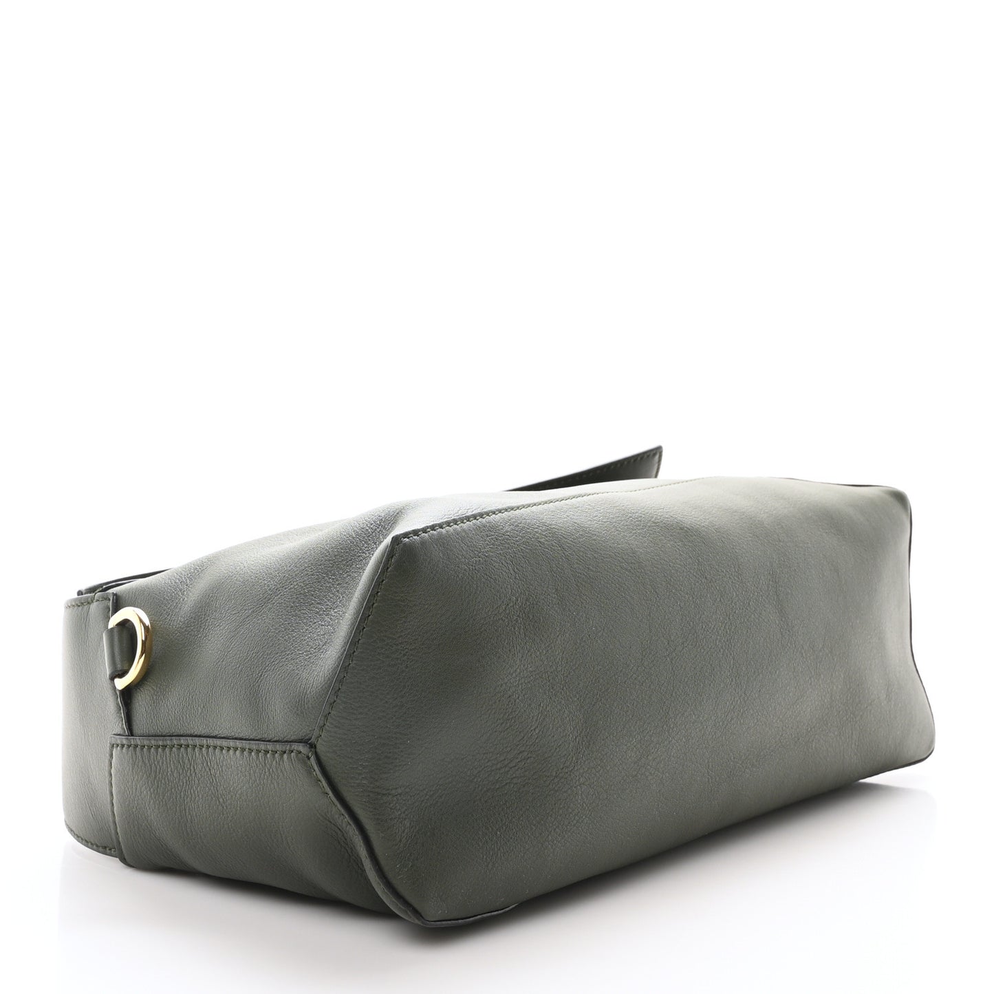 Calfskin Puzzle Hobo Army Green