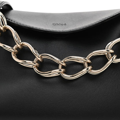 Chloe Shiny Calfskin Mini Juana Shoulder Bag Black 8 of 10