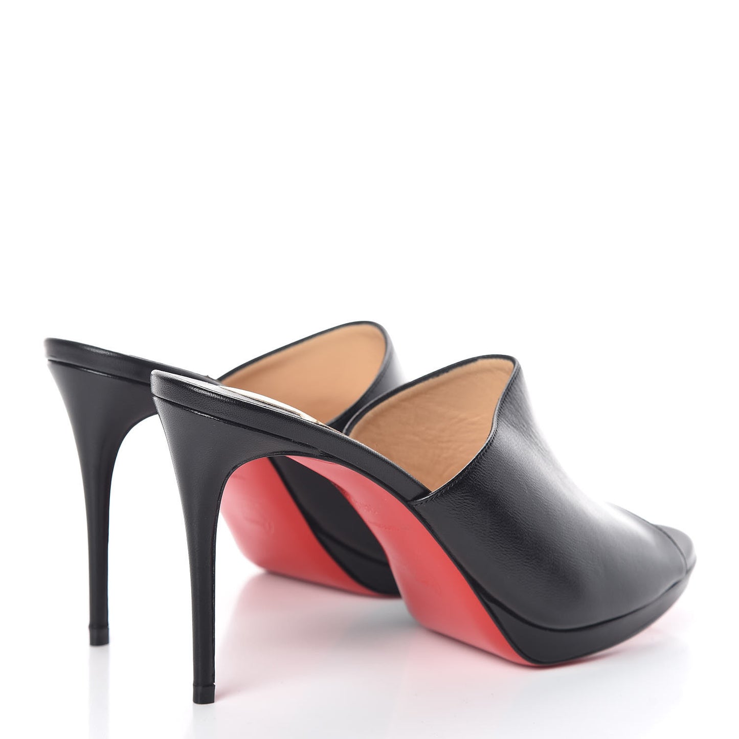 Nappa Pigamule 100 Slide Sandals 38.5 Black