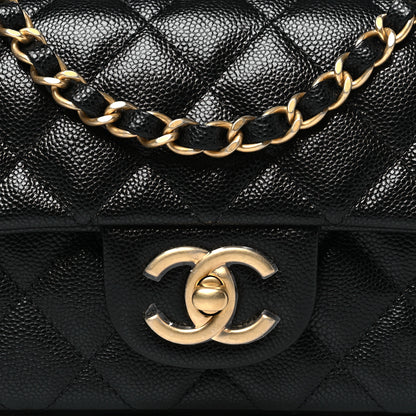 Chanel Caviar Quilted Mini Handy CC Flap Black 8 of 10