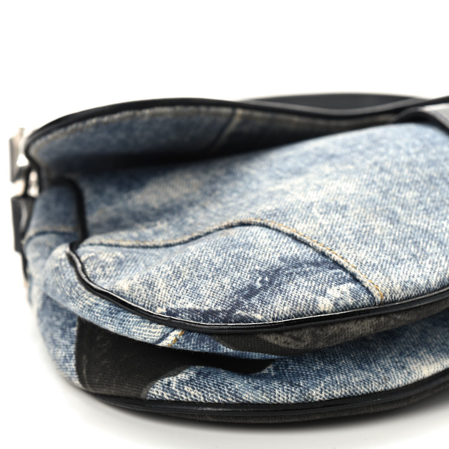 Christian Dior Denim Miss Diorella Saddle Bag 8 of 9