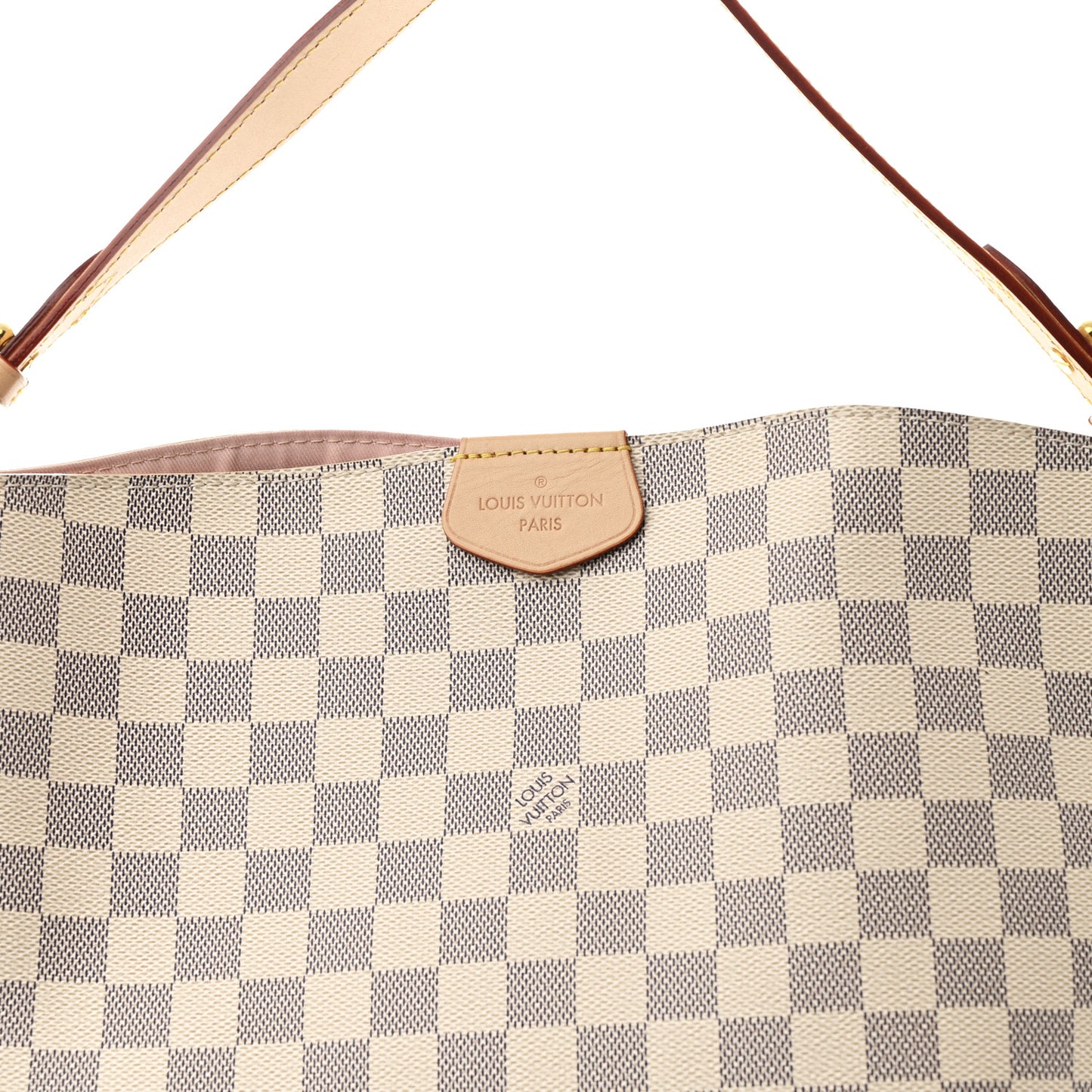 Damier Azur Graceful MM Rose Ballerine