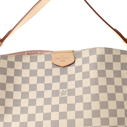 Louis Vuitton Damier Azur Graceful MM Rose Ballerine 7 of 9