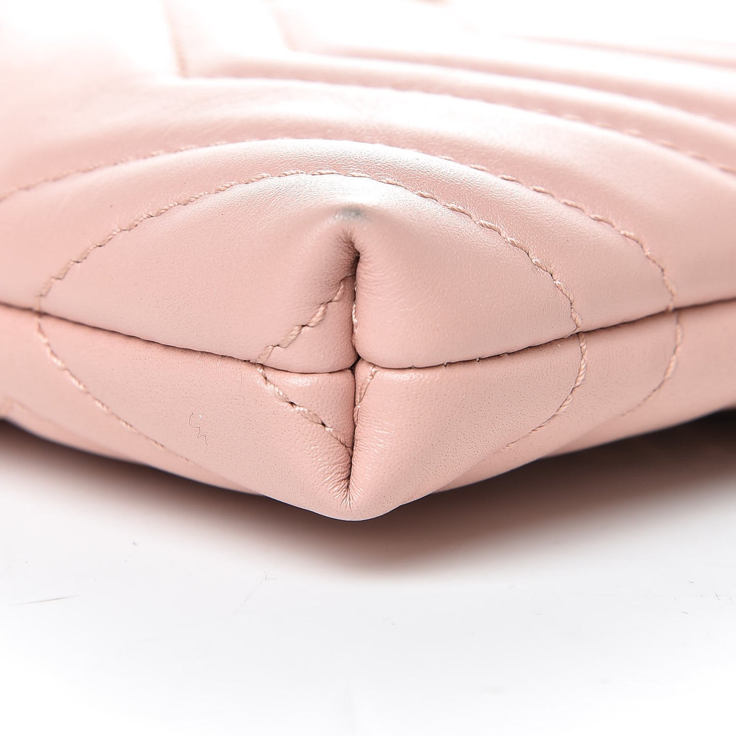 Calfskin Matelasse Mini GG Marmont Chain Bag Perfect Pink