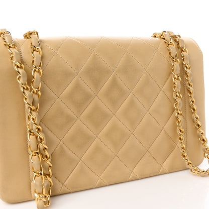 Chanel Lambskin Quilted Medium Single Flap Beige 13 of 13