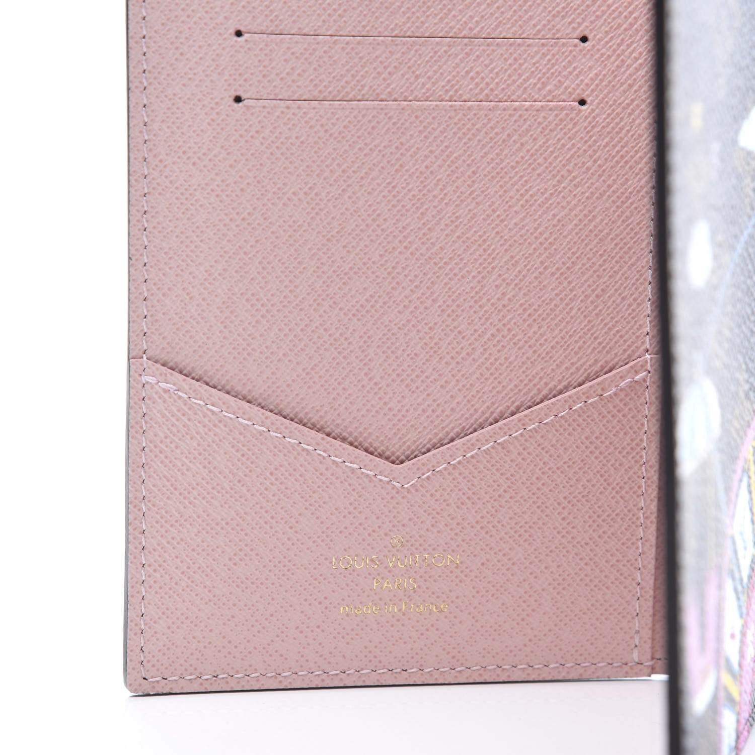 Louis Vuitton Monogram 2020 Christmas Animation Big Wheel Passport Cover Rose Ballerine 6 of 9