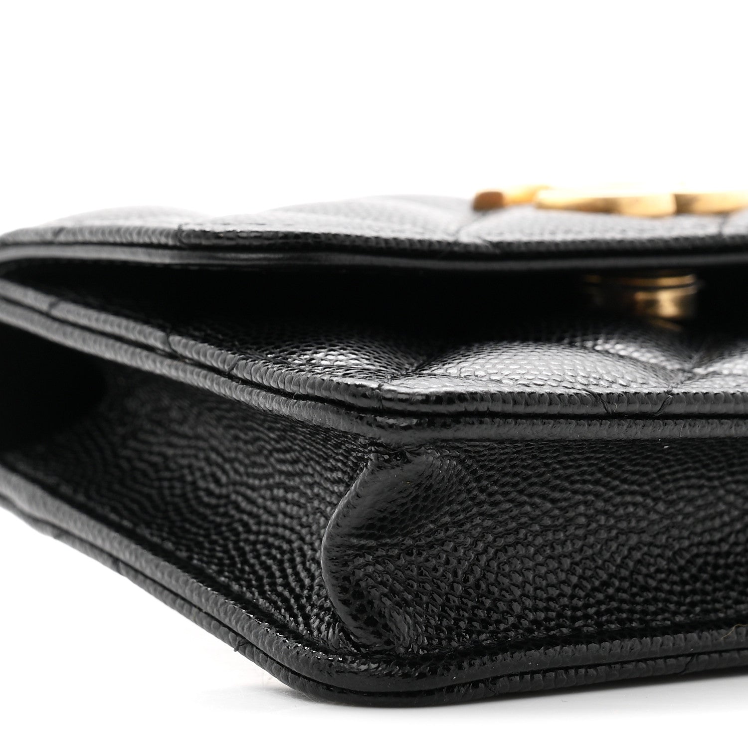 Chanel Caviar Quilted Belt Bag With Charms On Chain Black 10 of 11