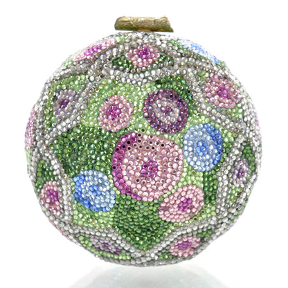 Judith Leiber Swarovski Crystal Minaudiere Clutch Bag 1 of 10