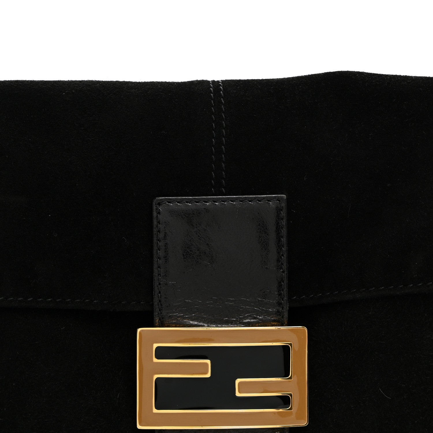 Fendi Suede Baguette Black 7 of 9