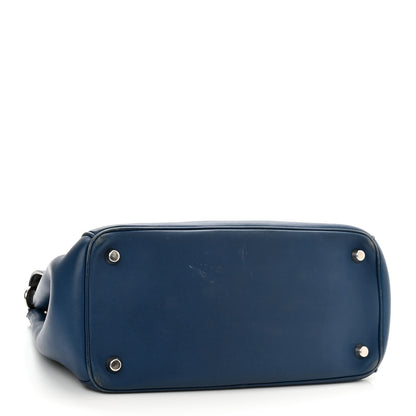 Christian Dior Bullcalf Medium Be Dior Flap Mineral Blue 4 of 20