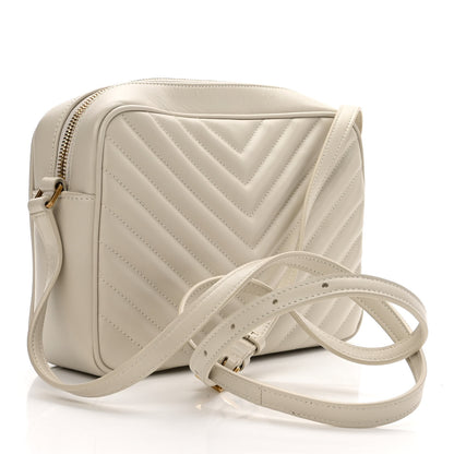 Saint Laurent Calfskin Matelasse Monogram Lou Camera Bag Crema Soft 3 of 11
