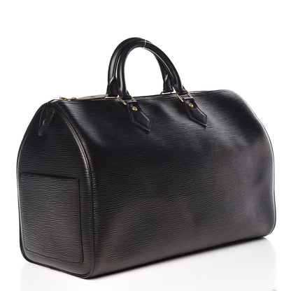 Louis Vuitton Epi Speedy 35 Black 3 of 11