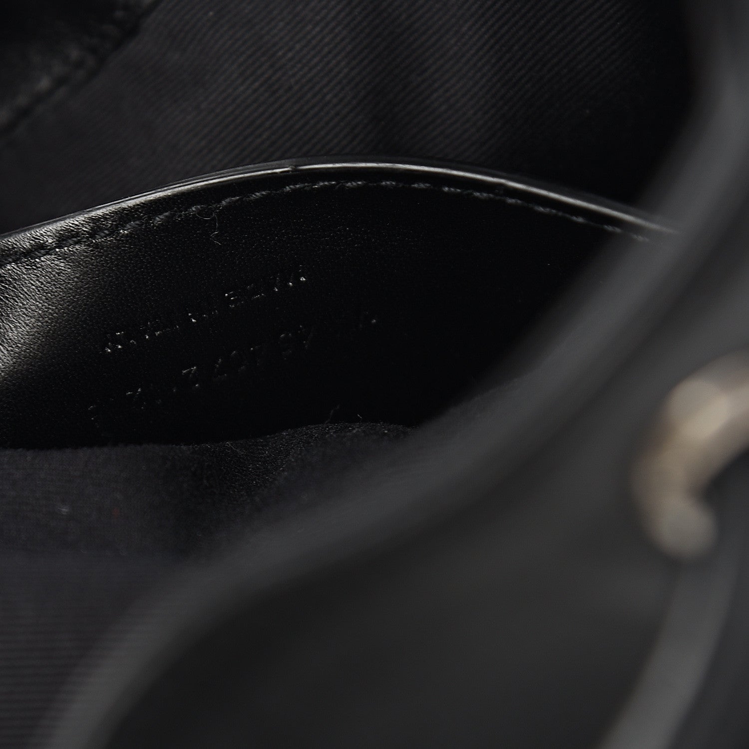 Saint Laurent Calfskin Small Y Studs Bucket Bag Black 6 of 8