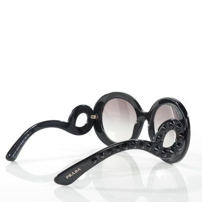 Prada Crystal Baroque Sunglasses SPR 31P Black 2 of 5