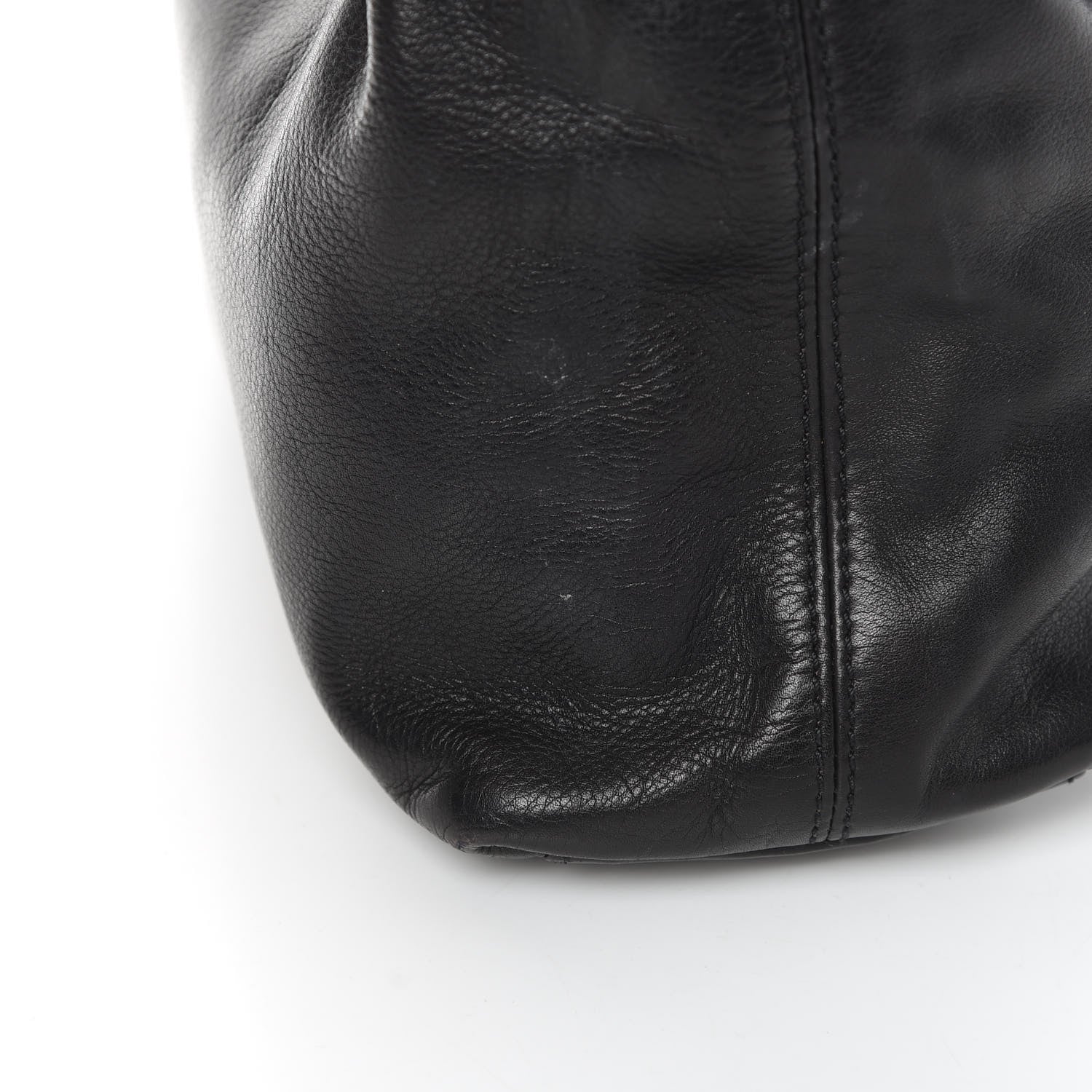 Chanel Lambskin CC Tote Black 12 of 14