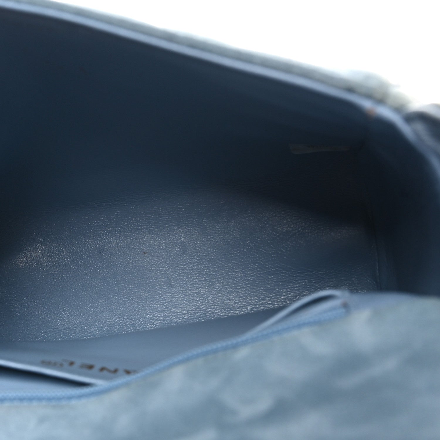 Chanel Suede Small Messenger Flap Light Blue 5 of 12