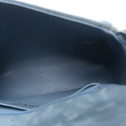 Chanel Suede Small Messenger Flap Light Blue 5 of 12