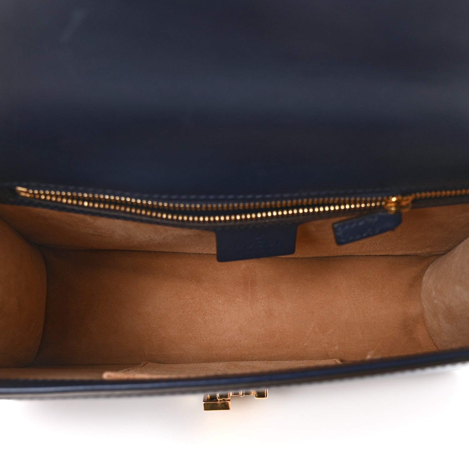 Gucci Calfskin Small Sylvie Shoulder Bag Blue Agata 5 of 10