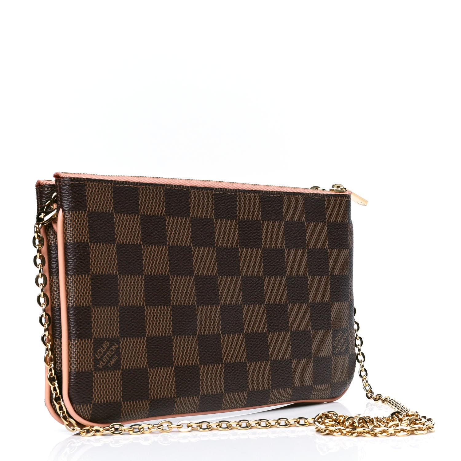 Louis Vuitton Damier Ebene Double Zip Pochette 2 of 6