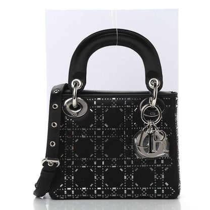 Christian Dior Satin Crystal Cannage Mini Lady Dior Black 11 of 11