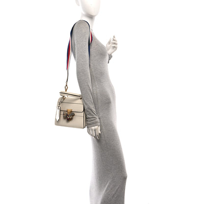 Gucci Calfskin Sylvie Web Small Queen Margaret Top Handle Bag White 2 of 15