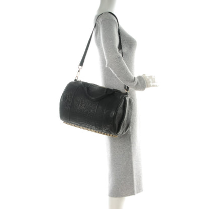 Alexander Wang Pebbled Lambskin Rocco Black Pale Gold Hardware 2 of 7
