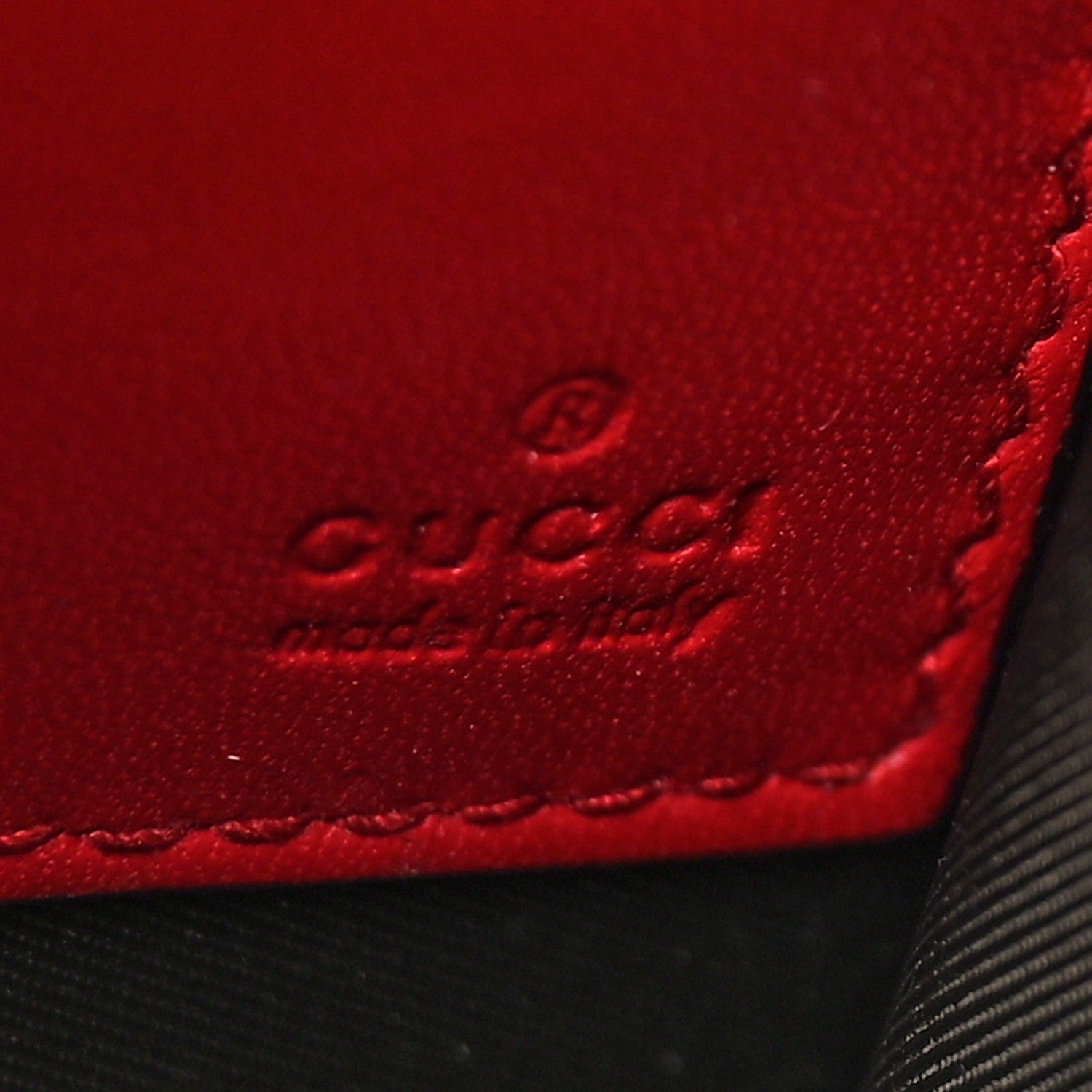 Gucci GG Supreme Monogram Mini Peony Pearly Clutch Red 6 of 8