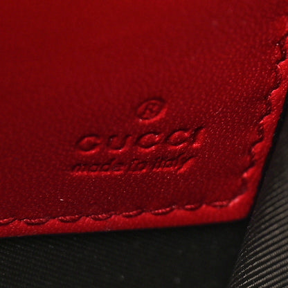 Gucci GG Supreme Monogram Mini Peony Pearly Clutch Red 6 of 8