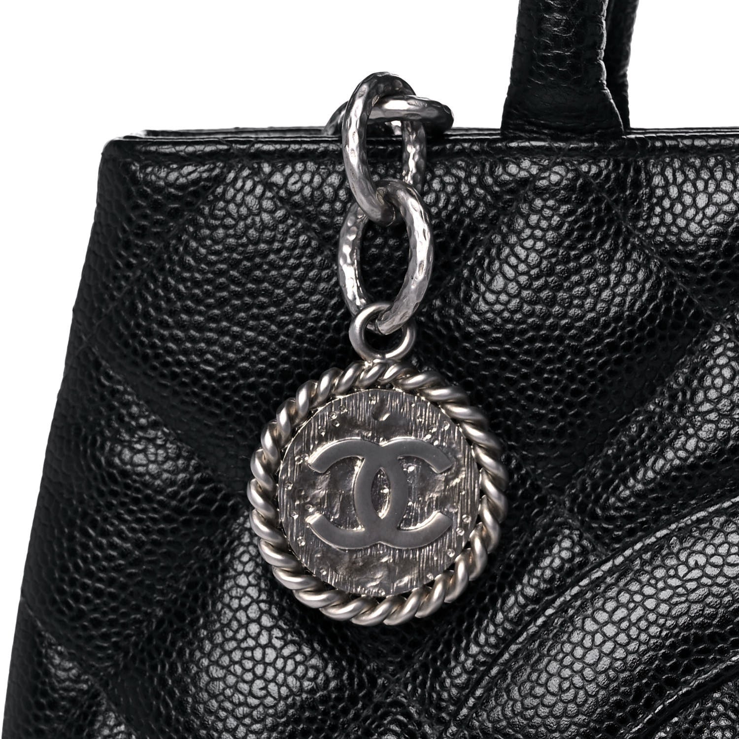 Chanel Caviar Quilted Medallion Tote Black 8 of 14