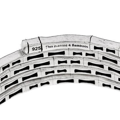 John Hardy Sterling Silver Bamboo Coil Bangle Bracelet 4 of 4