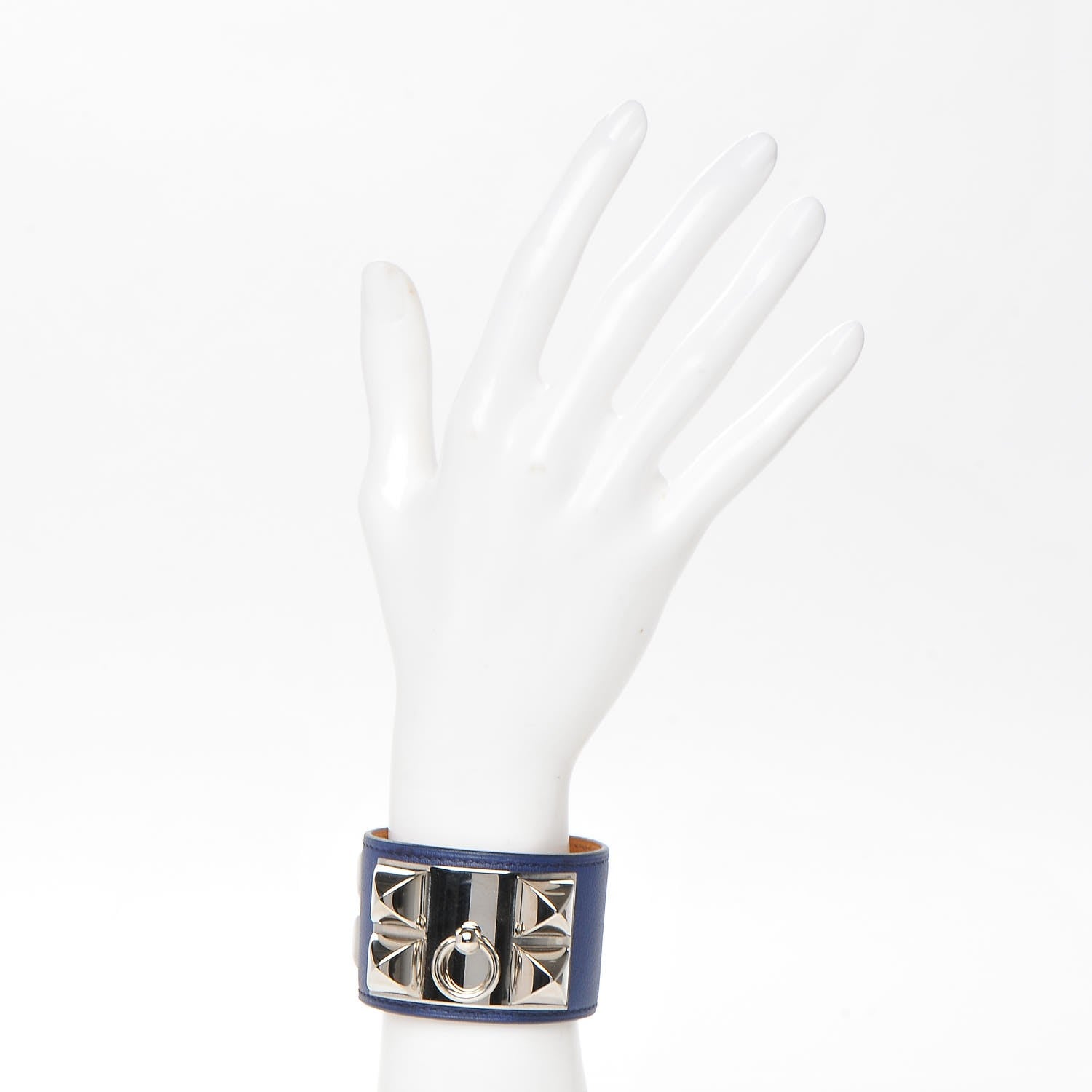 Hermes Swift Collier De Chien CDC Bracelet S Bleu Saphir 2 of 6