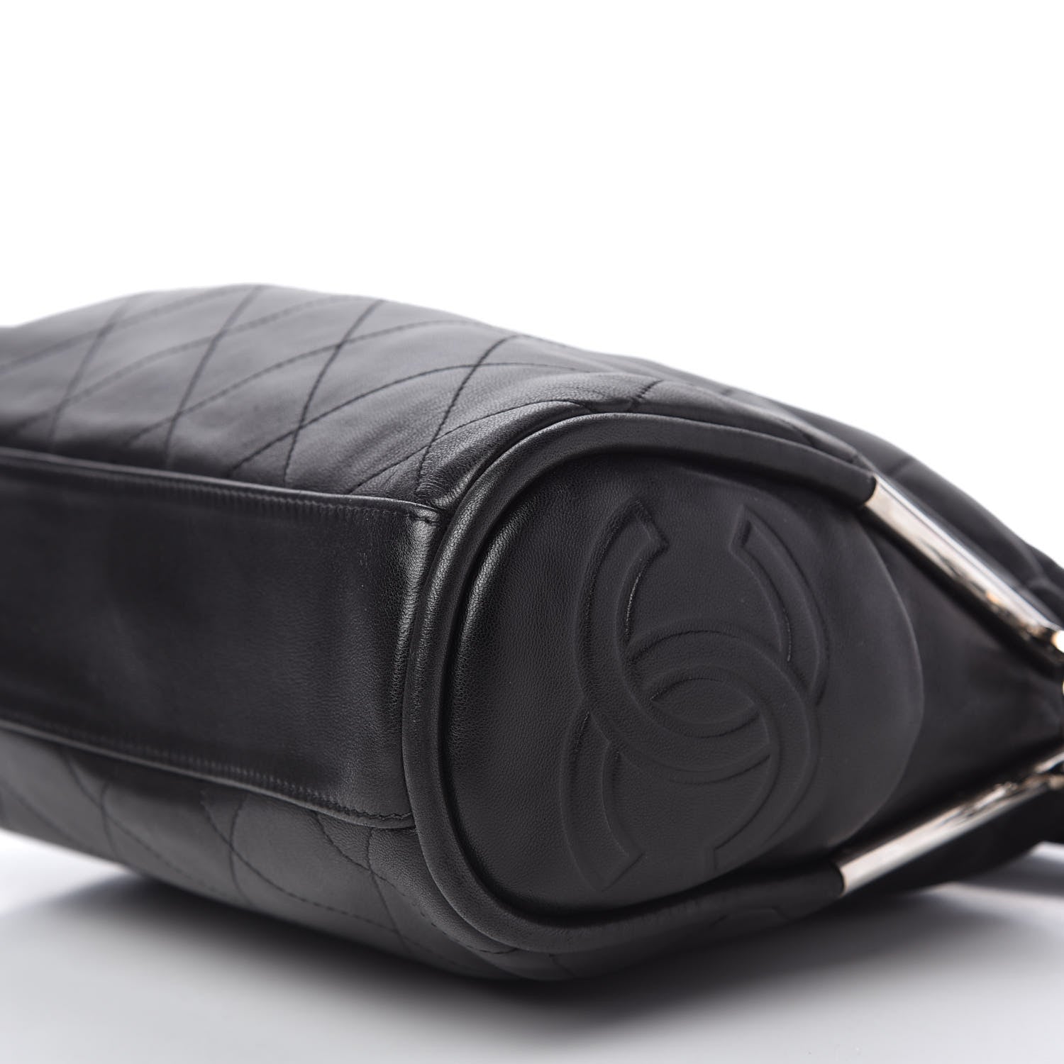 Chanel Lambskin Stitched Medium Ultimate Soft Tote Black 7 of 9