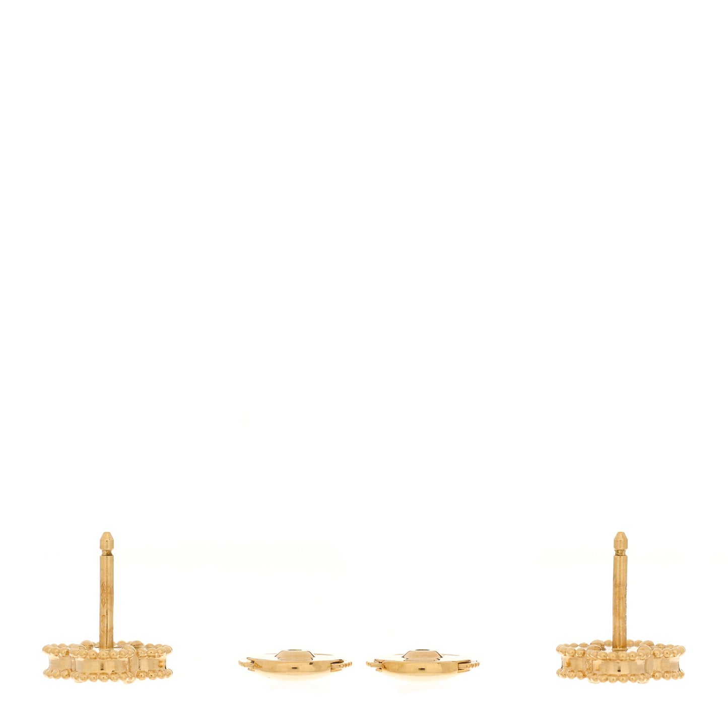 18K Yellow Gold Black Onyx Sweet Alhambra Earrings