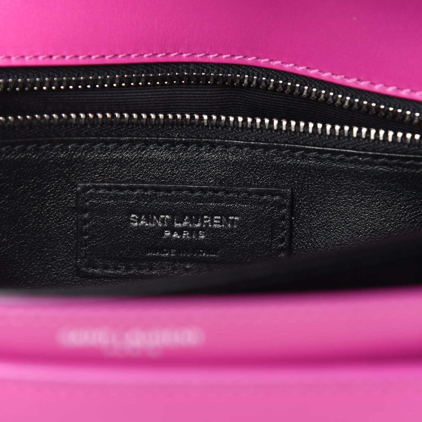 Smooth Calfskin Monogram Cassandra Clasp Bag Electric Fuchsia
