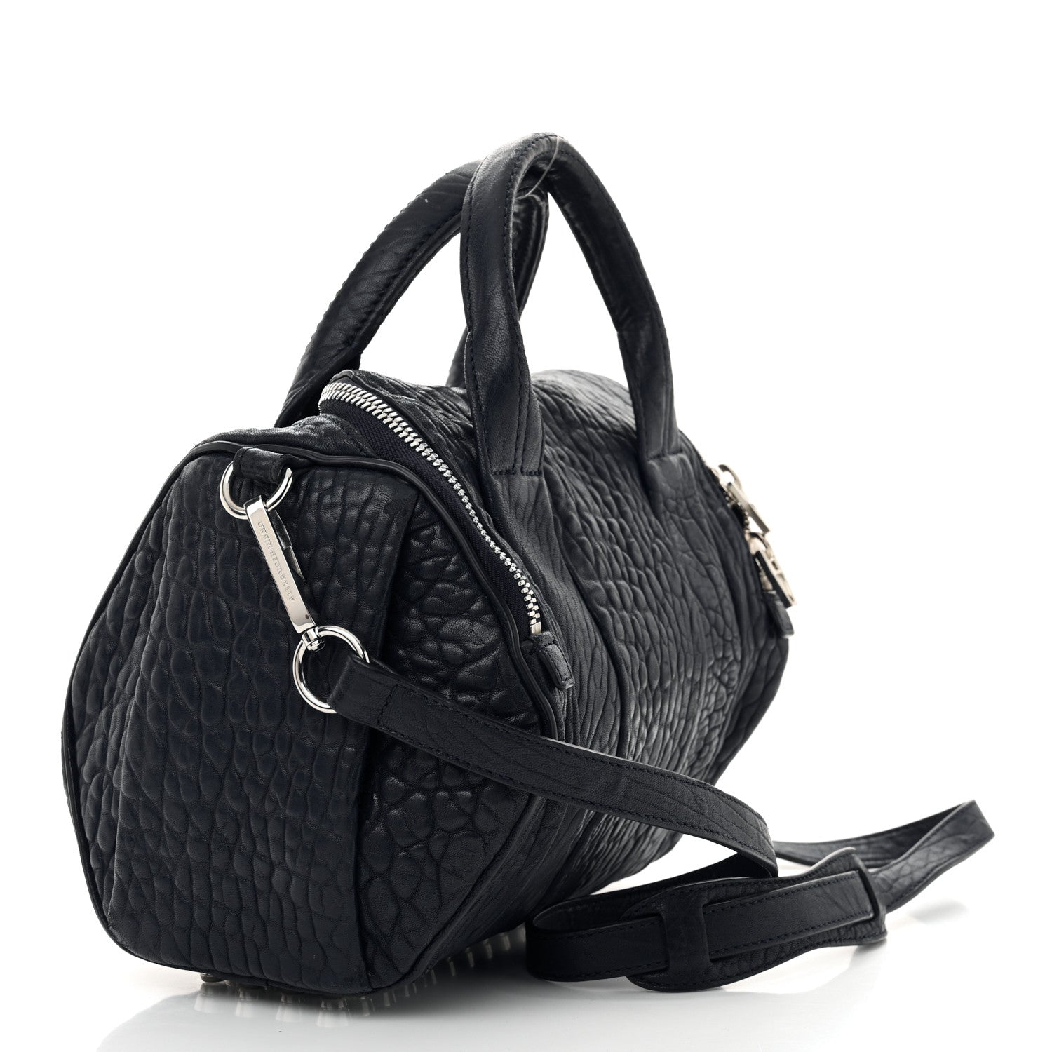 Alexander Wang Pebbled Lambskin Rockie Neptune Rhodium Hardware 3 of 13