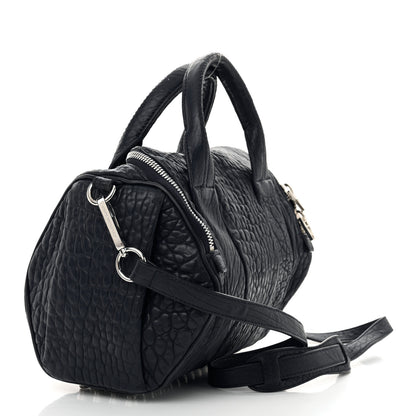 Alexander Wang Pebbled Lambskin Rockie Neptune Rhodium Hardware 3 of 13