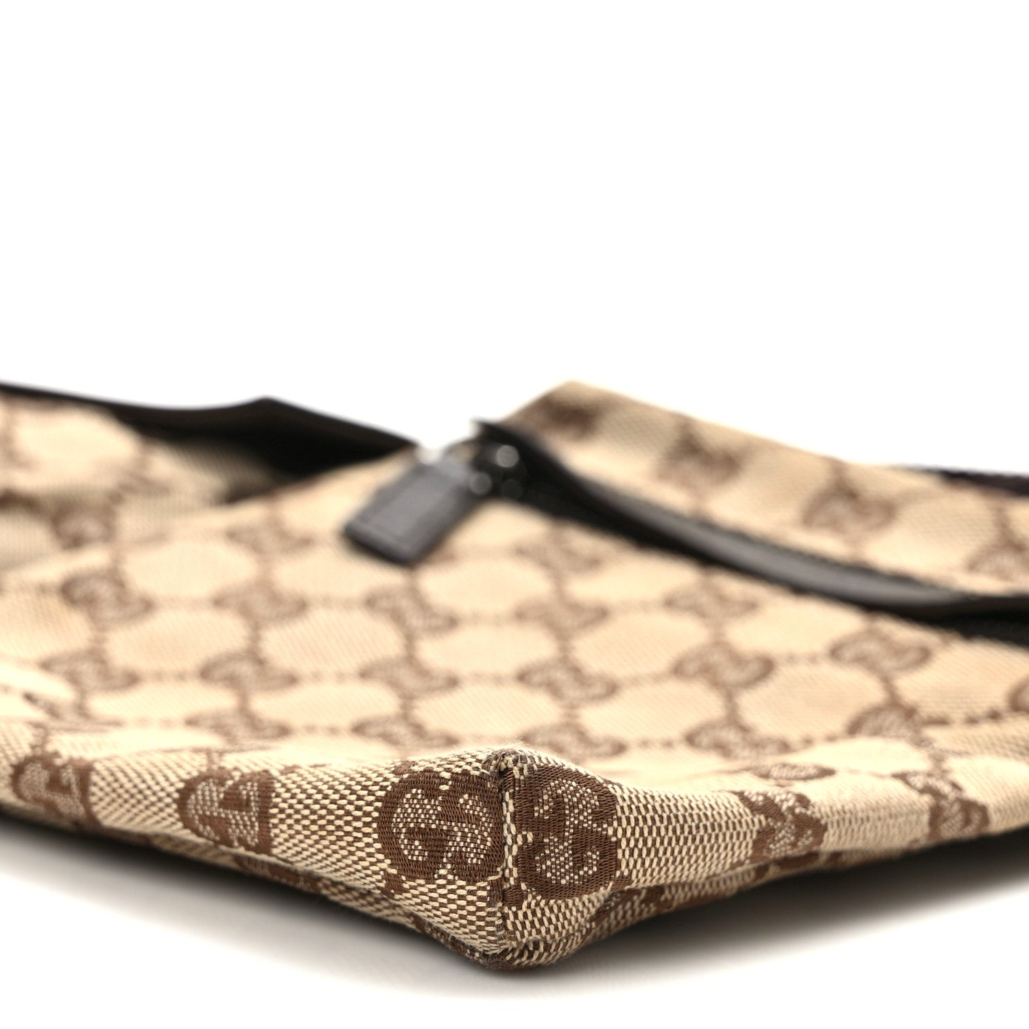 Gucci GG Monogram Double Pocket Belt Bag Dark Brown 9 of 9