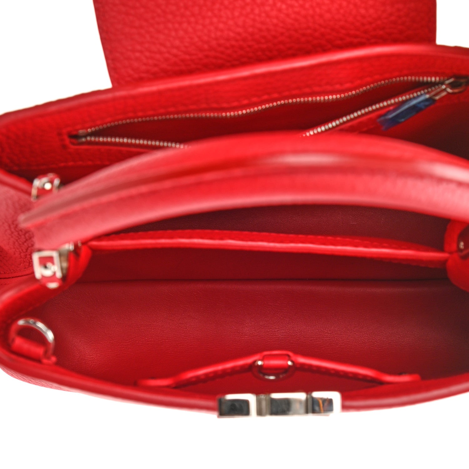 Louis Vuitton Taurillon Capucines BB Scarlet Red 4 of 6