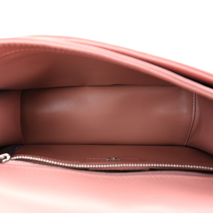 Salvatore Ferragamo Calfskin Quilted Gancini Flap Bag Antique Rose 5 of 9